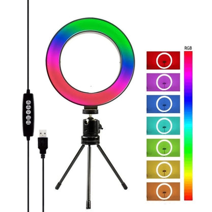 Ring Light Colorido Rgb 16cm