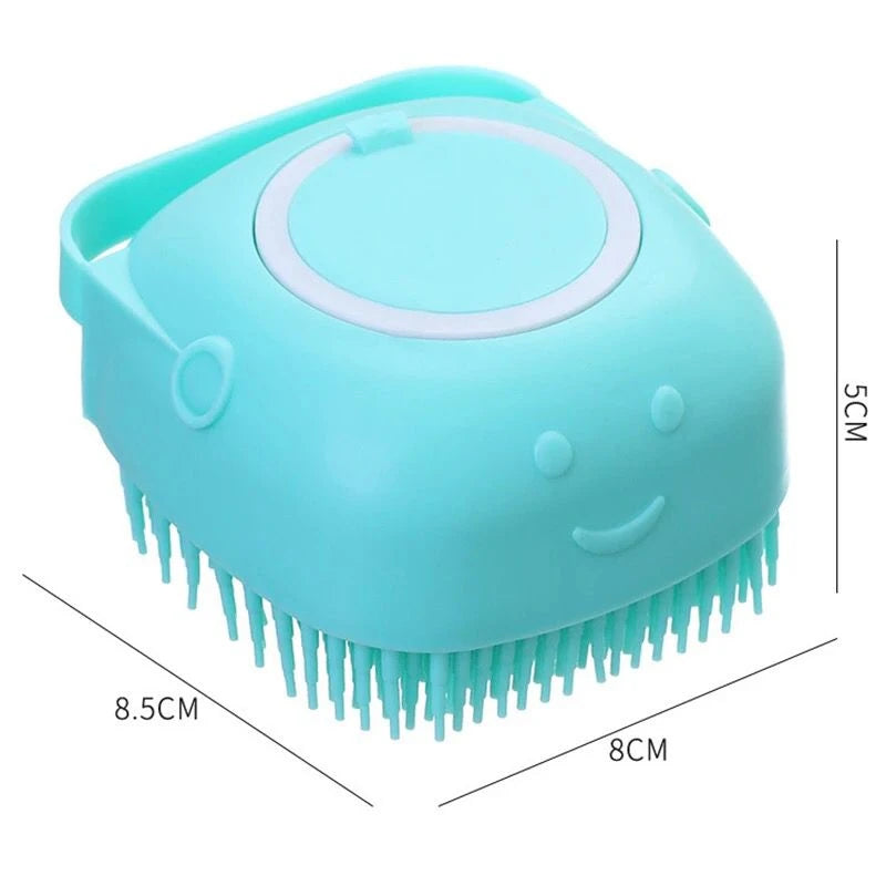 Esponja De Silicone Para Banho Com Dispenser