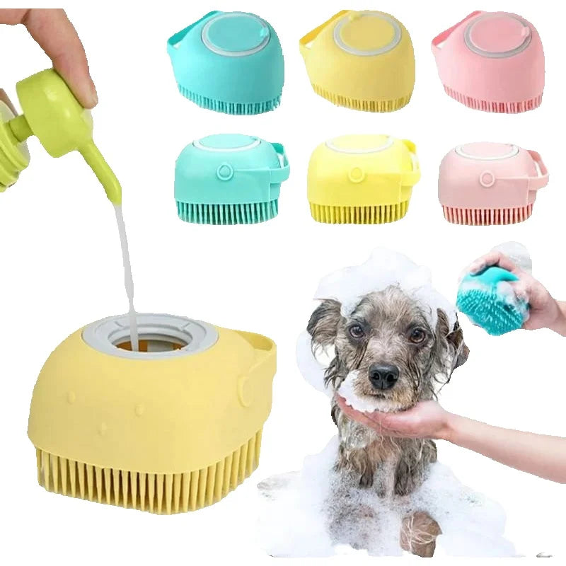 Esponja De Silicone Para Banho Com Dispenser